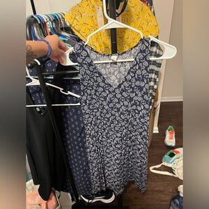 Old Navy Navy and White Floral Dress